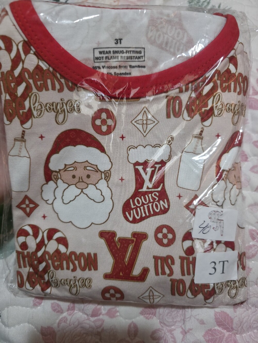 Boujee Santa Bamboo Pjs